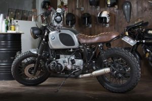 bmw silver cafe racer napoli