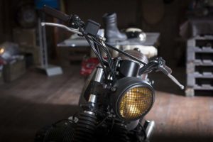 bmw silver cafe racer napoli