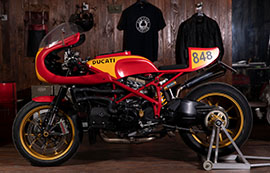 moto ducati 848 cafe racer napoli